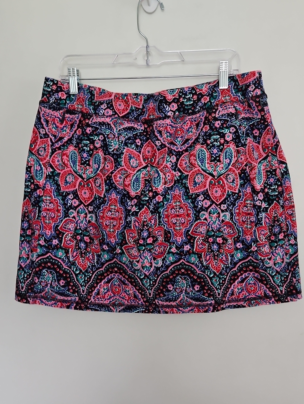 T By Talbots Multi Color Paisley Skort Size XL